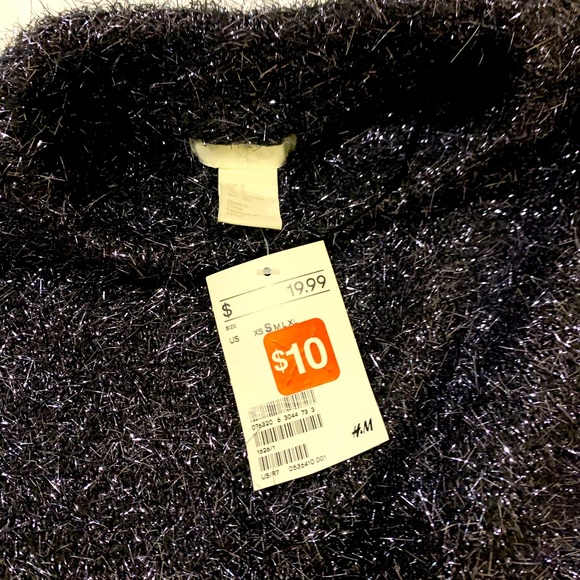 Blue Sparkly H&M Pullover Sweater Blouse - Picture 4 of 7